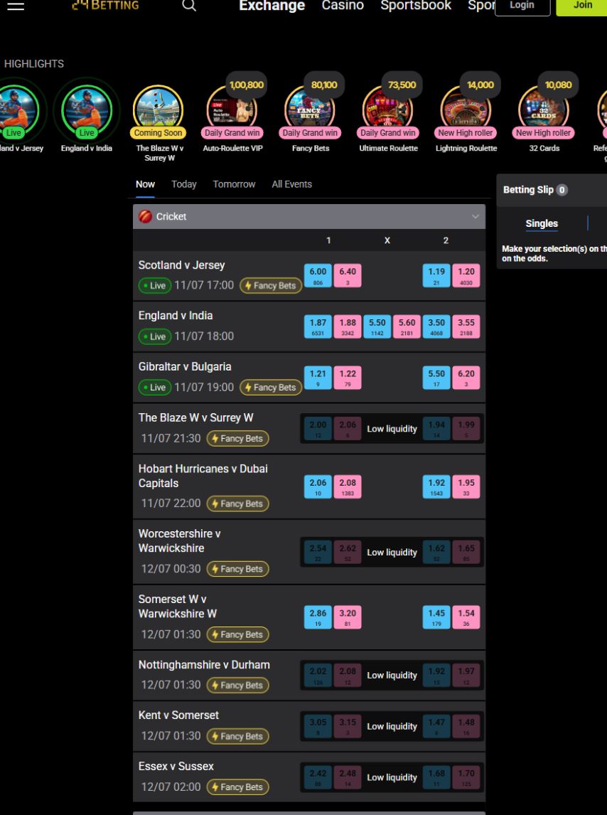 This image is app homepage image of best online betting app